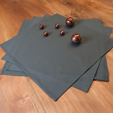 %100 Pamuklu Panama Peçete Yeşil