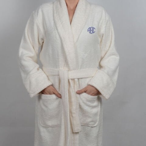 Kişiye özel bambu elyaflı basic bornoz yumuşak ve doğal dokulu