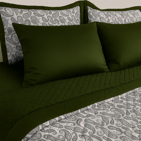 Şal Kapitone Yatak Örtüsü Seti