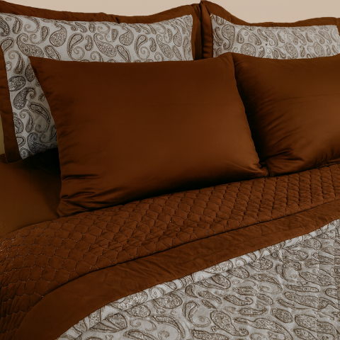 Şal Kapitone Yatak Örtüsü Seti