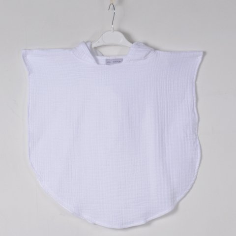 Kişiye Özel Çocuk Panço Beyaz - 1-3