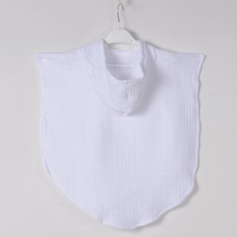 Kişiye Özel Çocuk Panço Beyaz - 1-3