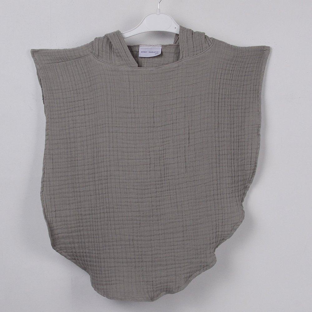 Kişiye Özel Çocuk Panço Gri - 1-3