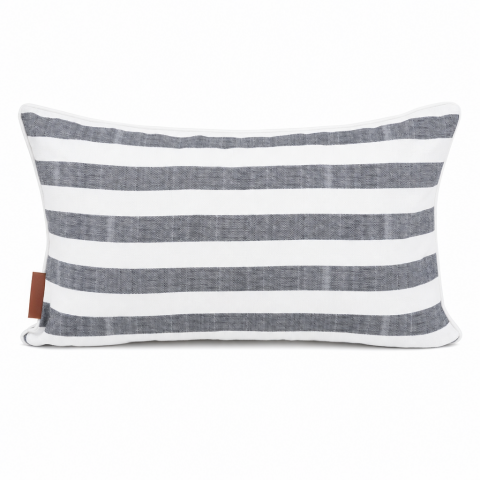 Linen Stripes Kırlent Antrasit - 40x60