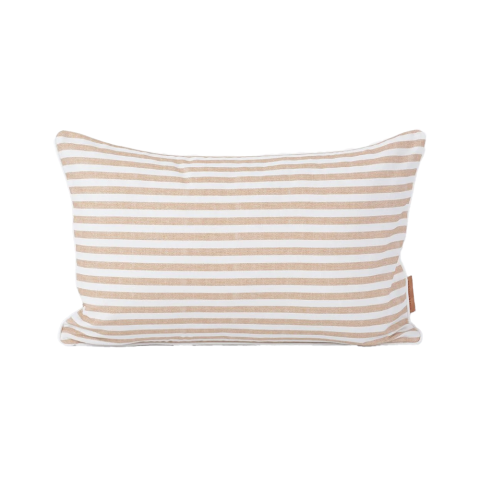 Linen Stripes Kırlent Bej - 40x60