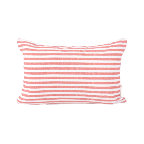 Linen Stripes Kırlent Kırmızı - 40x60