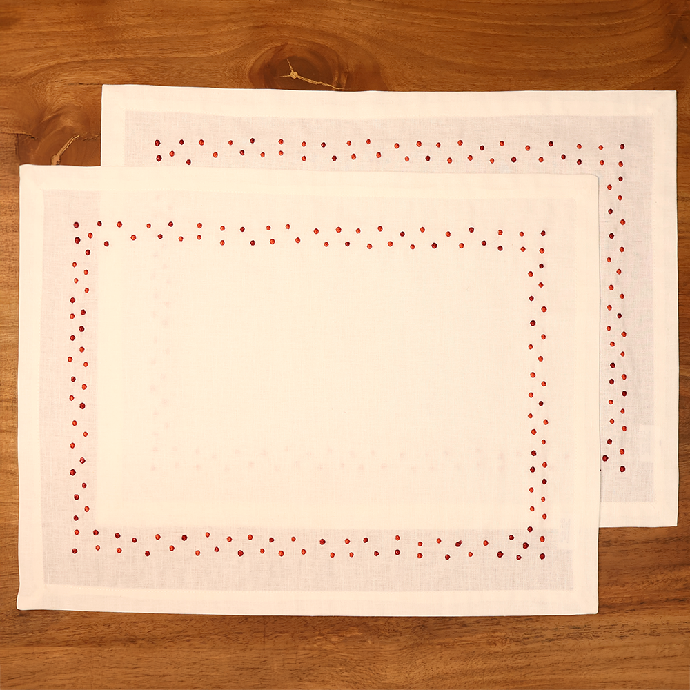 Spots Keten Amerikan Servisi Kırmızı - 35x50*2