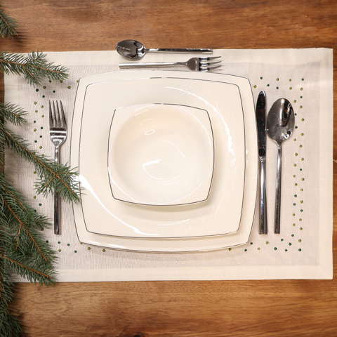 Spots Keten Amerikan Servisi Yeşil - 35x50*2