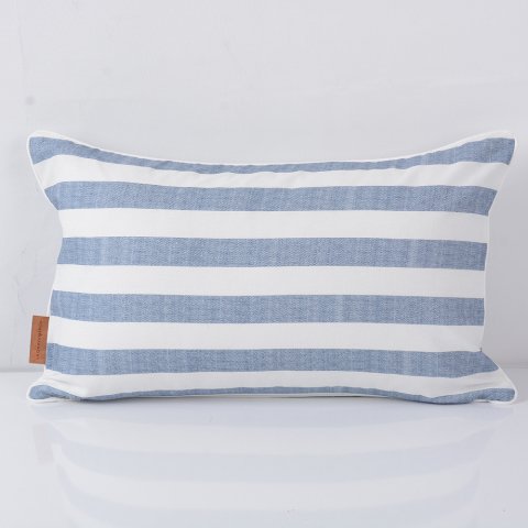 Linen Stripes Kırlent Lacivert - 30x50