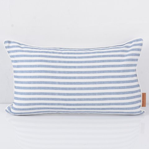 Linen Stripes Kırlent Lacivert - 30x50
