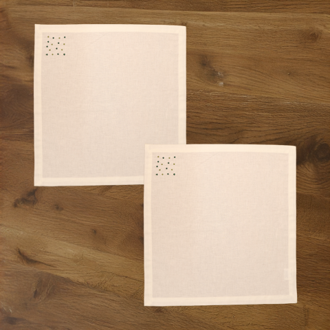 Spots Keten Peçete Yeşil - 40x40*4