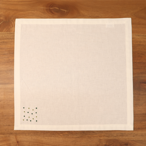 Spots Keten Peçete Yeşil - 40x40*2