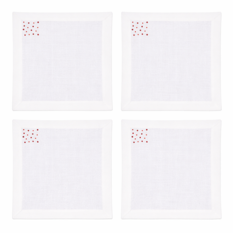 Spots Keten Peçete Yeşil - 40x40*4