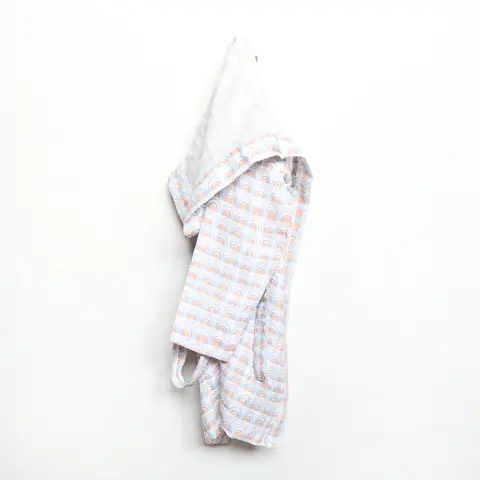 Rainbow Müslin Çocuk Bornoz