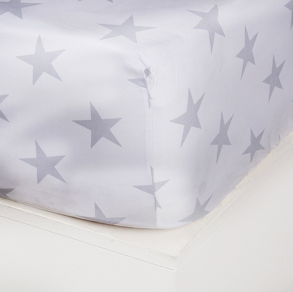 Star Çift Kişilik Fitted + Yst Beyaz-Gümüş - Çift Kişilik