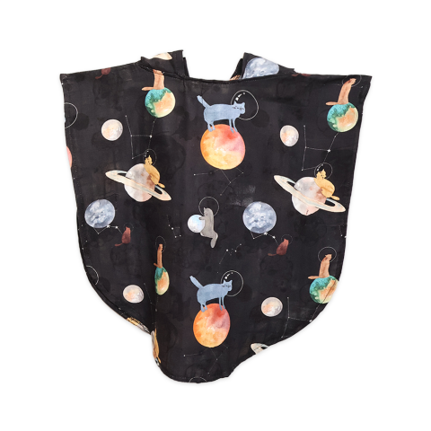 Galaxy Cat Muslin Çocuk Panco Siyah - 1-3