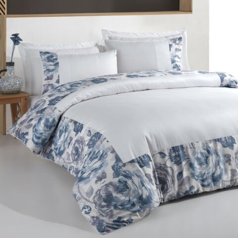 Rossy Frame Nevresim Takımı King Size - Fitted Çarşaf