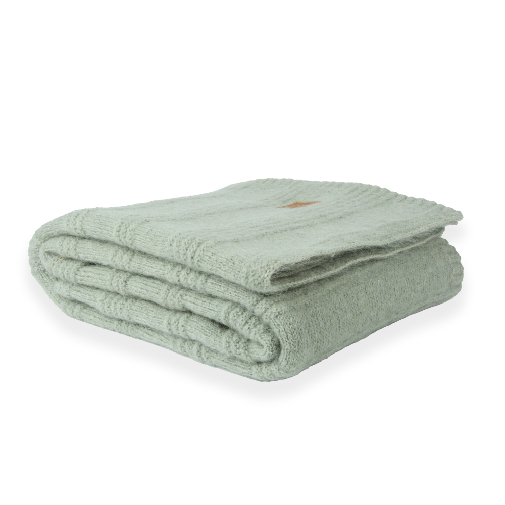 Gri akrilik koltuk şalı 150x180 cm çift taraflı özel örgü battaniye