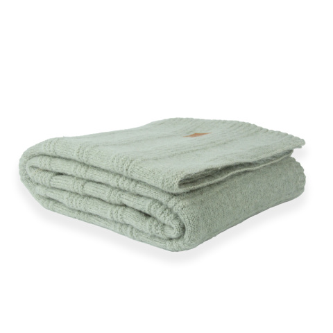 Gri akrilik koltuk şalı 150x180 cm çift taraflı özel örgü battaniye