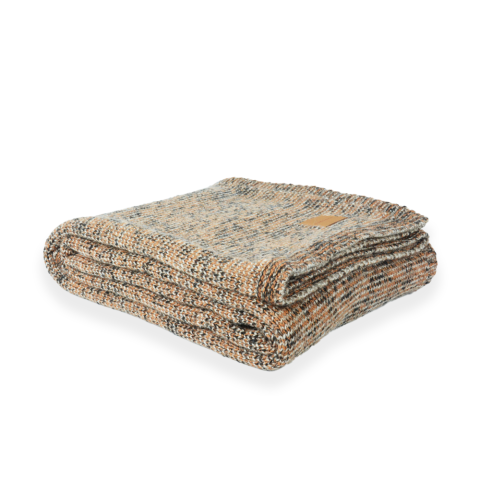 Örgü Battaniye Gri Kiremit