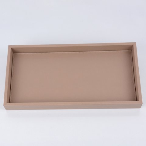 Colorblock Deri Tepsi Bordo - Orta