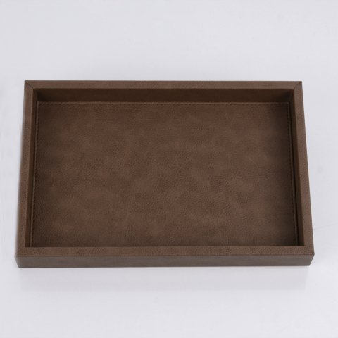 Colorblock Deri Tepsi Bordo - Orta