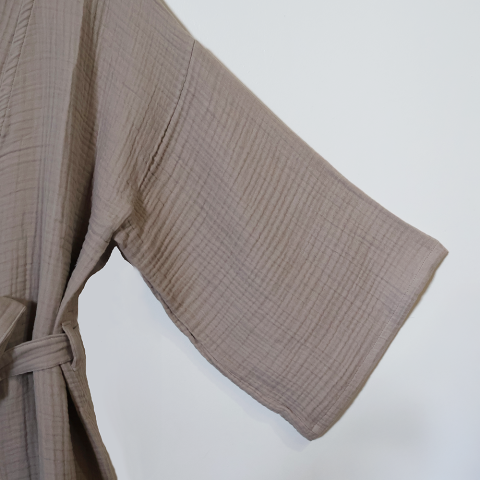 Kimono Müslin Bornoz Bej