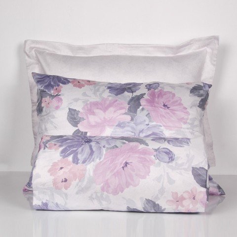 %100 Pamuk Saten Posy  Nevresim Takımı Pembe - Tek Kişilik - Fitted Çarşaf