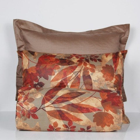 %100 Pamuk Saten Autumn  Nevresim Takımı Orjinal - Tek Kişilik - Düz Çarşaf