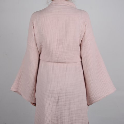 Kimono Müslin Bornoz Pembe