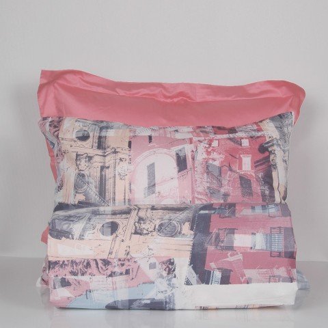 %100 Pamuk Saten Venice  Nevresim Takımı Pembe - Tek Kişilik - Fitted Çarşaf