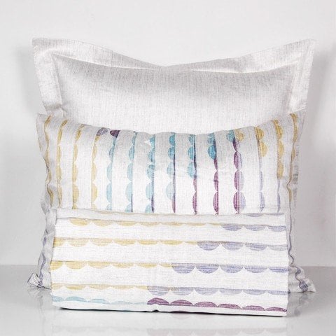 %100 Pamuk Saten Perle  Nevresim Takımı Ivory - Tek Kişilik - Fitted Çarşaf