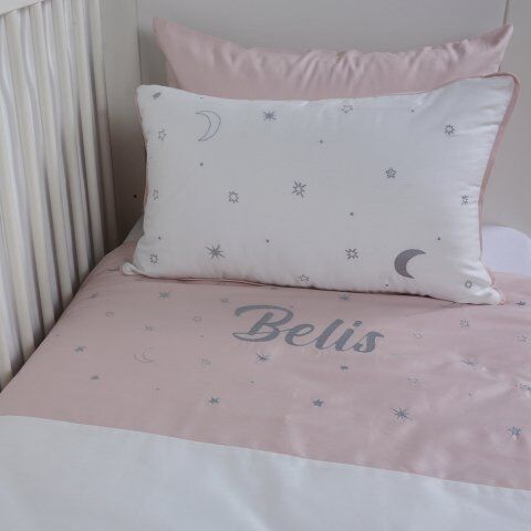 Baby Star Kişiye Özel Nakışlı Nevresim Takımı Pembe