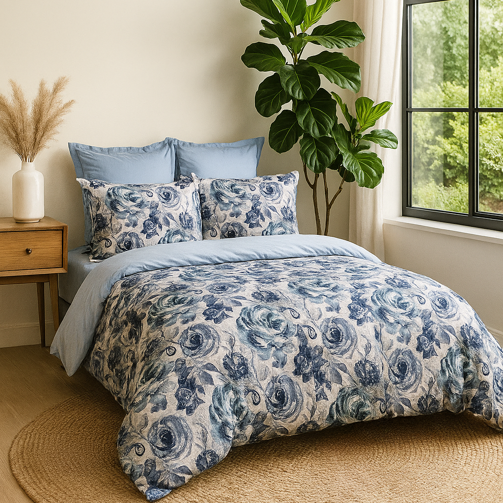 %100 Pamuk Saten Rossy  Nevresim Takımı