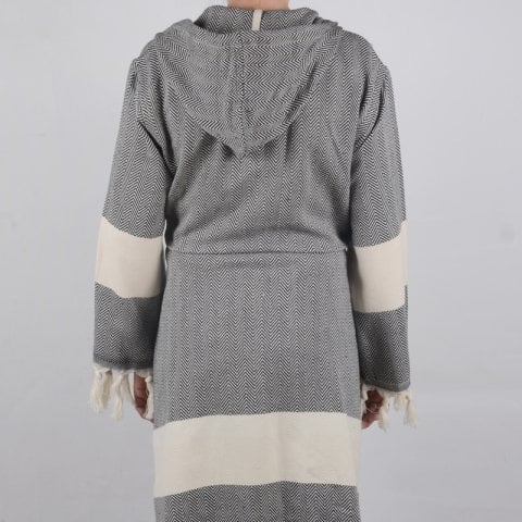 Kişiye Özel Nakışlı Peştemal Bornoz L-XL - Kırmızı