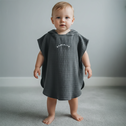 Çocuk Panço Göğüs Nakışlı