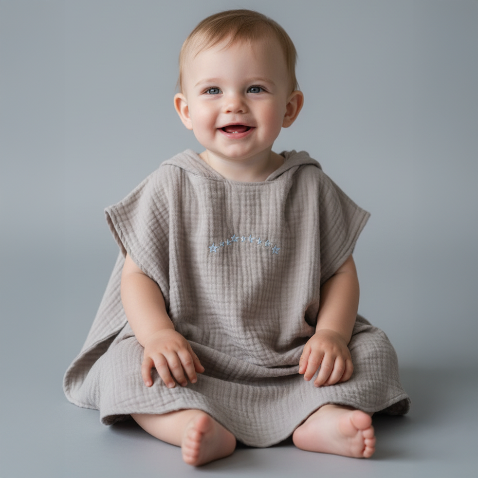 Çocuk Panço Göğüs Nakışlı Taş - 3-5