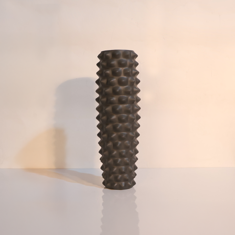 Gri Seramik Vazo 11 x 26 cm