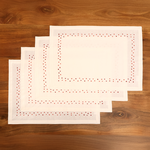 Spots Keten Amerikan Servisi Kırmızı - 35x50*4