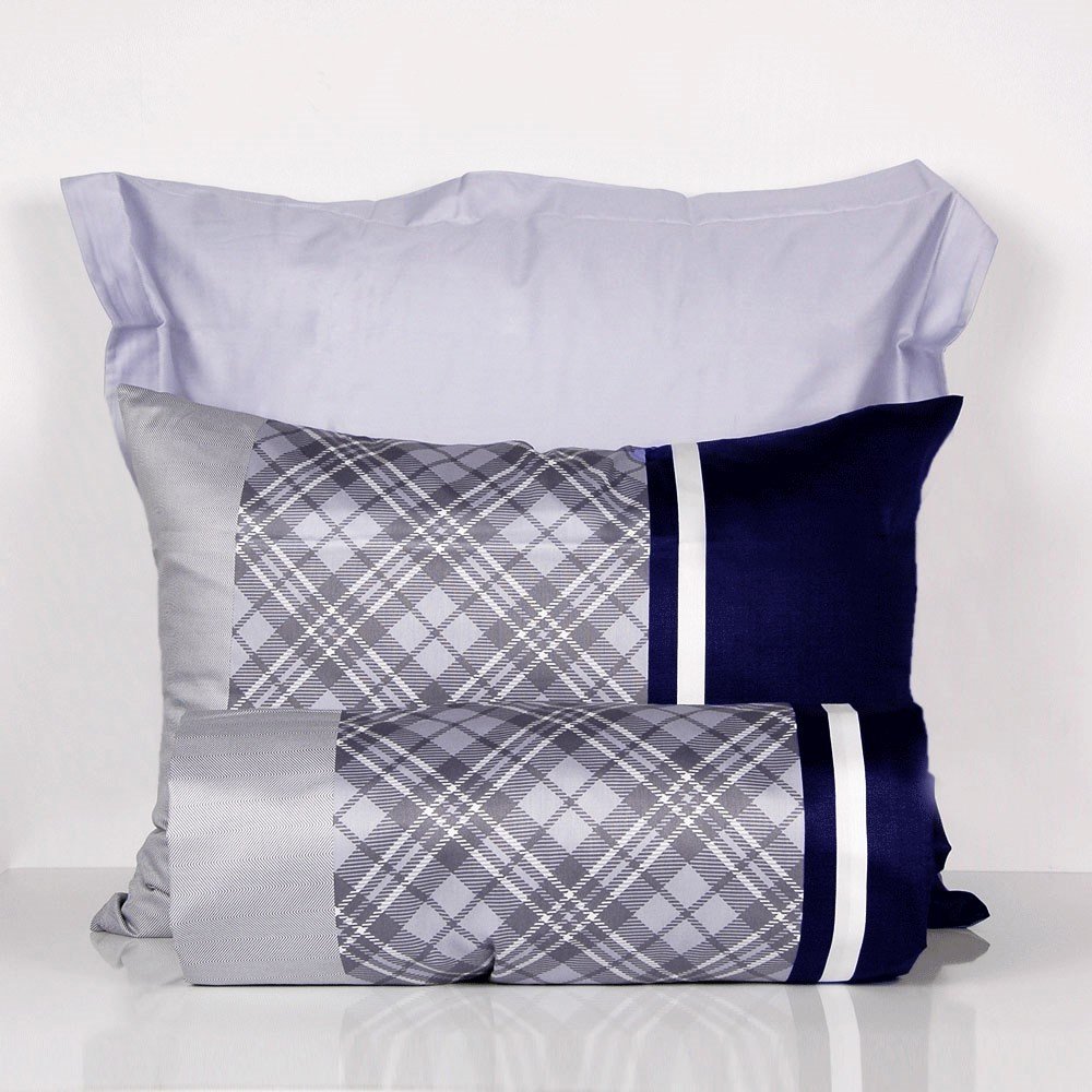 %100 Pamuk Saten Derek  Nevresim Takımı Lacivert - Tek Kişilik - Düz Çarşaf