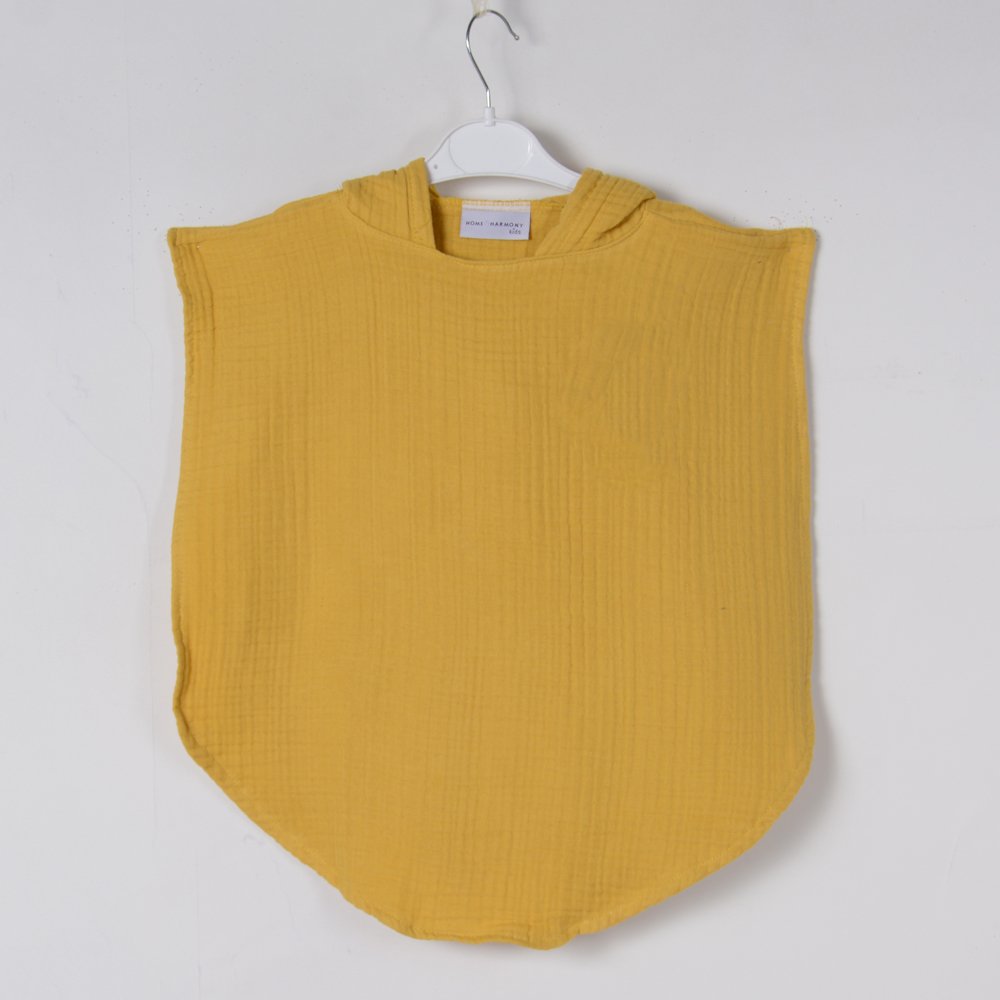 Çocuk Panço Sırt Nakışlı Sarı - 1-3