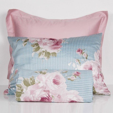 %100 Pamuk Saten Luna  Nevresim Takımı Mint - Tek Kişilik - Fitted Çarşaf