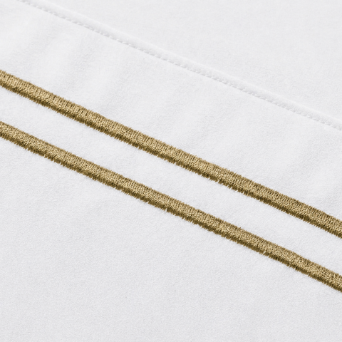 150 Tel İplik %100 Pamuk Classic Duo Nevresim Takımı Bej - King Size - Fitted Çarşaf
