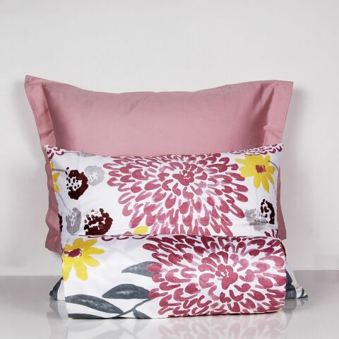 %100 Pamuk Saten Lily Nevresim Takımı 80 Tel İplik İndirimli Fiyat