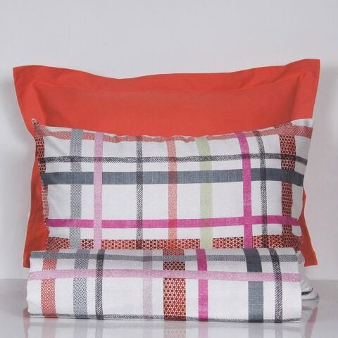 %100 Pamuk Saten Emily  Nevresim Takımı Fuşya - Tek Kişilik - Düz Çarşaf