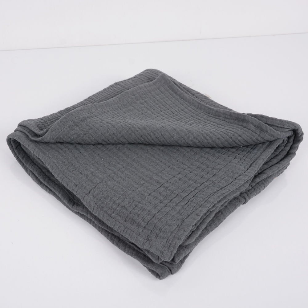 Çok Amaçlı Müslin Örtü Gri - 100x100