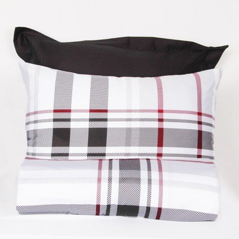 %100 Pamuk Saten Johnny  Nevresim Takımı Siyah - Tek Kişilik - Fitted Çarşaf