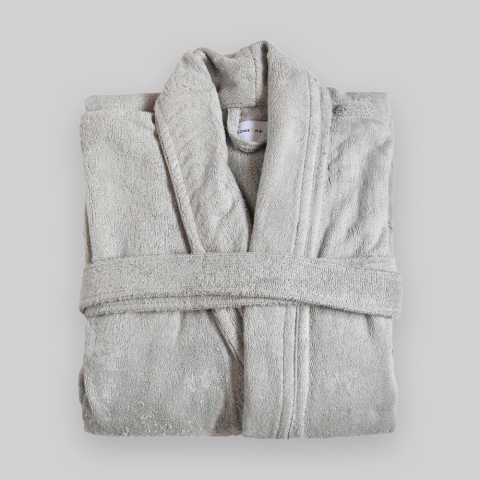 Biyeli Bornoz S-M - Gri