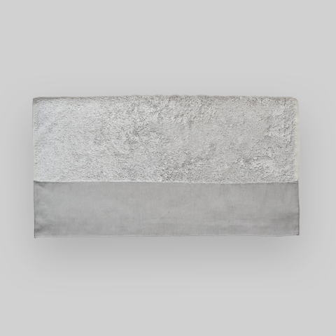 Keten Yakalı Bornoz ve Bas Havlusu S-M - Gri