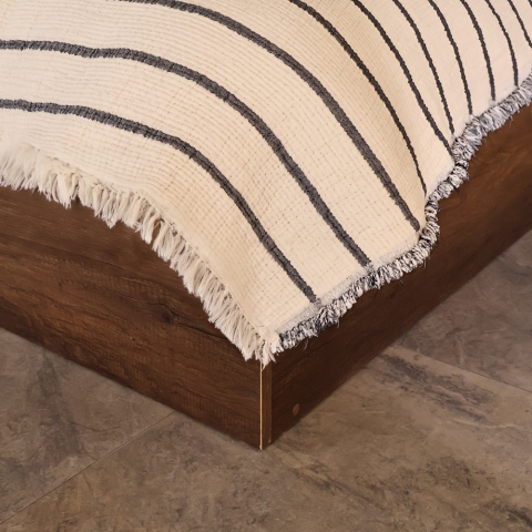 Jakarlı Dolgulu Müslin Yatak Örtüsü Seti